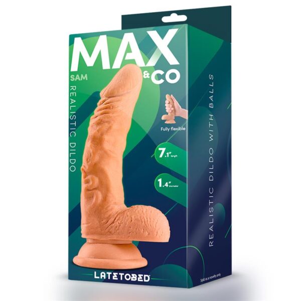Sam Dildo Realista Con Testículos 7.1 Natural - Imagen 4