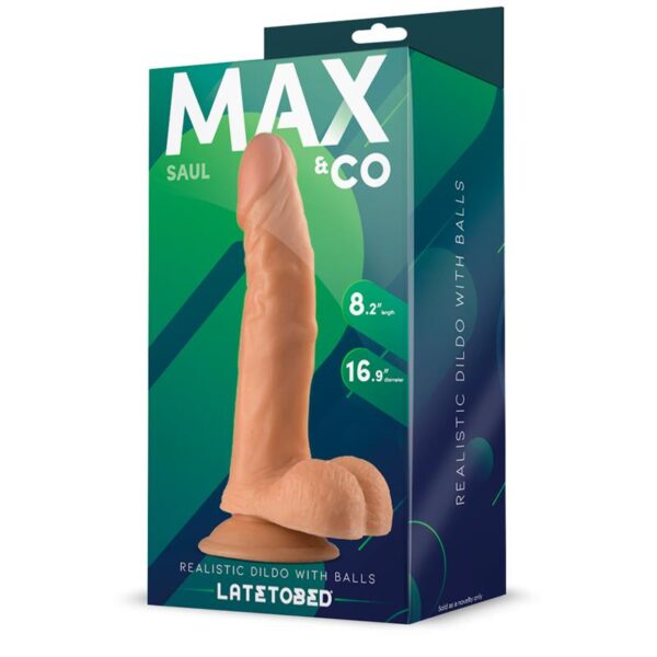 Saul Dildo Realista Con Testículos Natural 8.25 – 21 Cm - Imagen 2