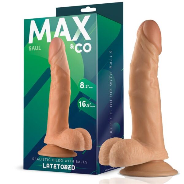 Saul Dildo Realista Con Testículos Natural 8.25 – 21 Cm