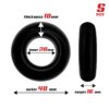 Set 3 Anillos Para El Pene Flexibles Negros - Imagen 2