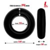 Set 3 Anillos Para El Pene Flexibles Negros - Imagen 4