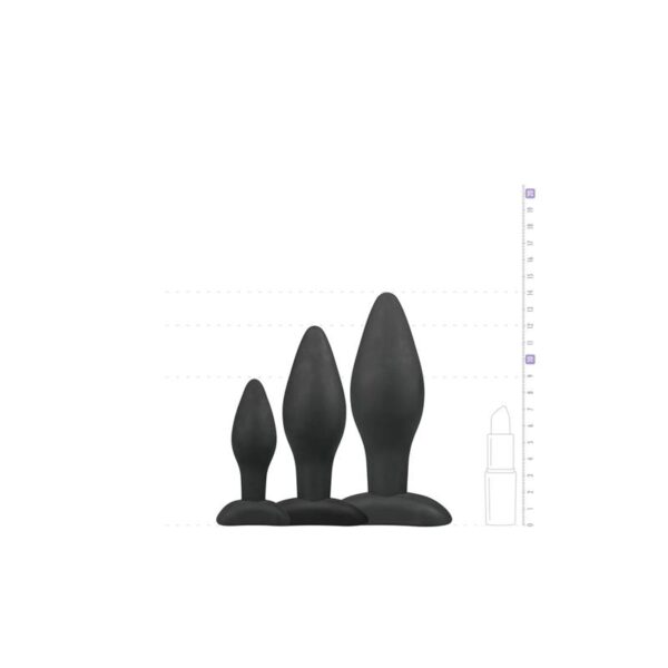 Set 3 Plugs DE Silicona – Negros - Imagen 4