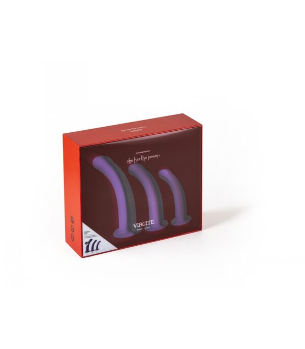 Set DE 3 Dildos Talla S / M / L Morados - Imagen 4
