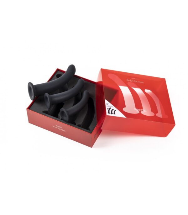 Set DE 3 Dildos Talla S / M / L Negros - Imagen 4
