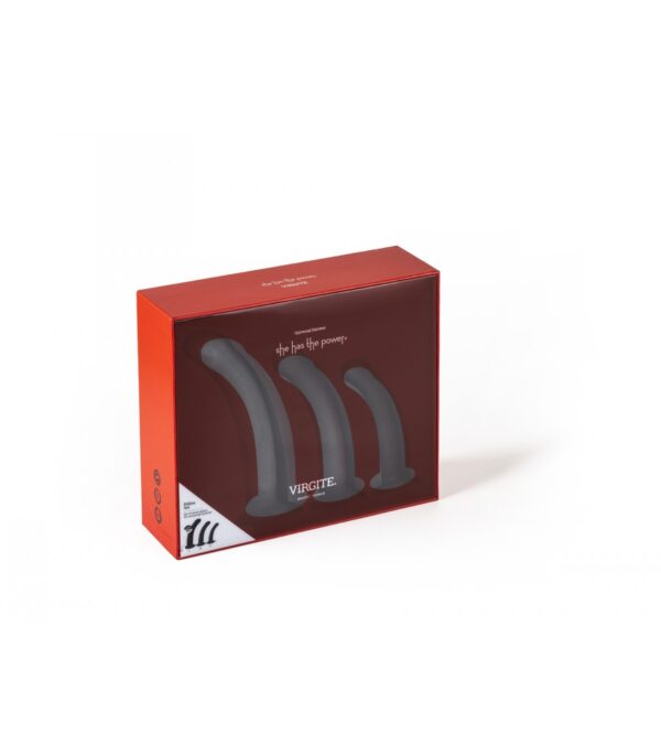 Set DE 3 Dildos Talla S / M / L Negros - Imagen 5