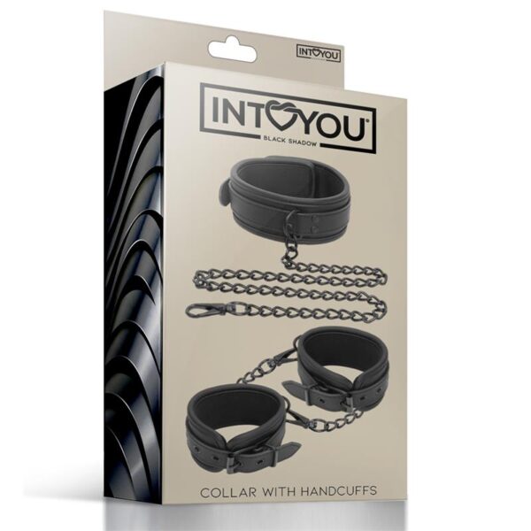 Set DE Collar Y Esposas Para Muñecas Cuero Vegano - Imagen 6