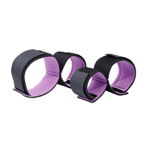 Set DE Restricciones Con Esposas Para Muñeca Y Tobillo Ajustables - Imagen 3