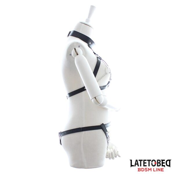 Set DE Sujetador Y Braguitas Bondage Con Cadenas - Imagen 2