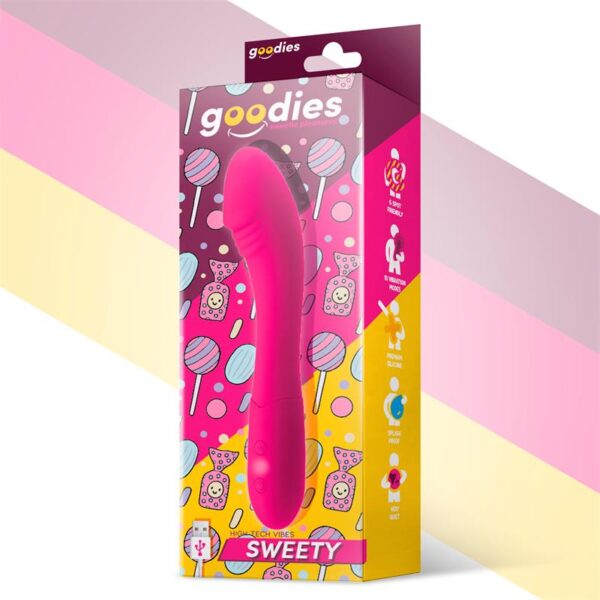 Sweety Vibrador Punto G Usb Silicona Fuchsia - Imagen 2