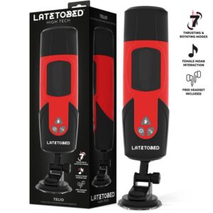 Telio Masturbador Advance Con Rotación. Thrusting Y Gemidos Con Ventosa