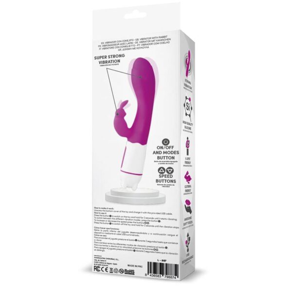 Tonny Vibrador Usb Punto G 36 Funciones Silicona Púrpura - Imagen 4