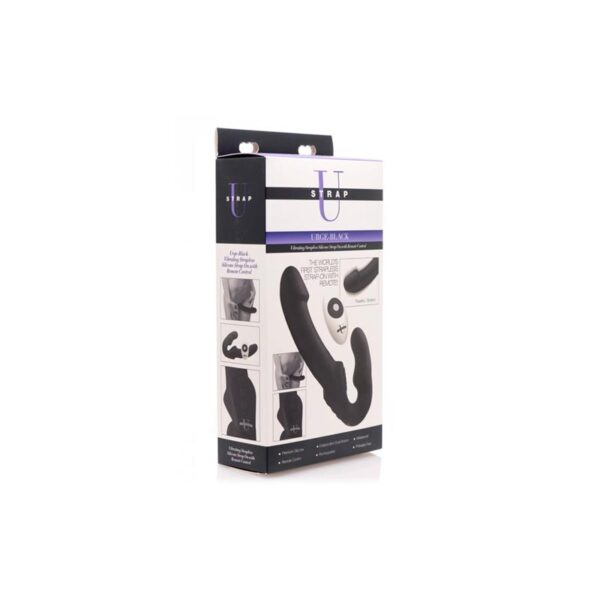 Urge Vibrador Doble Control Remoto Negro - Imagen 5
