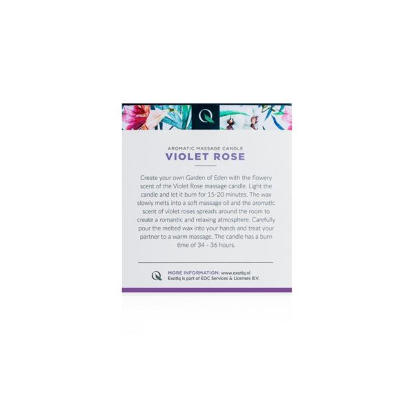 Vela DE Masaje Rosa Violeta – 200g - Imagen 6