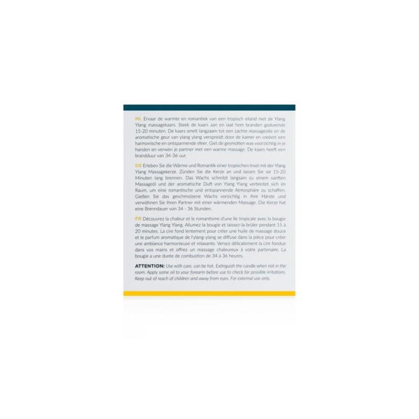Vela Exótica DE Masaje Ylang Ylang  200g - Imagen 5