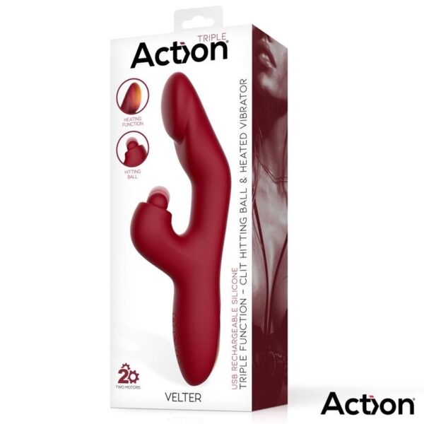 Velter Soft Clit Hitting Ball Con Vibración Y Efecto Calor - Imagen 5