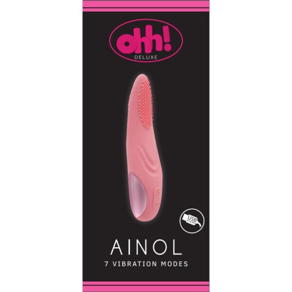 Vibrador Ainol Rosa Silicona Líquida 25 X 3.2 Cm - Imagen 2