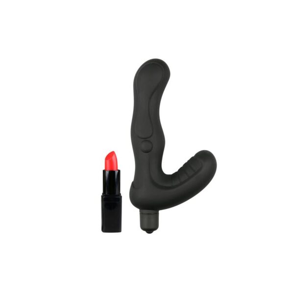 Vibrador Anal Estimulador Perineo Silicona- Negro - Imagen 4