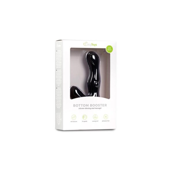 Vibrador Anal Estimulador Perineo Silicona- Negro - Imagen 5