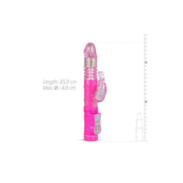 Vibrador Percutador Y Bolas Rotadoras Rosa - Imagen 5