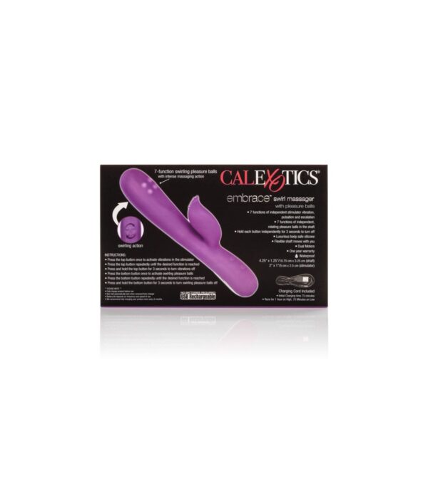 Vibrador Embrace Swirl Massager Usb Morado