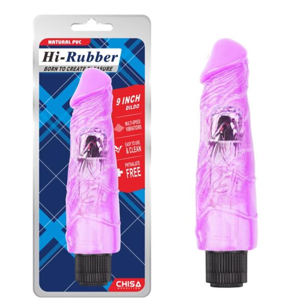 Vibrador Hi-rubber 9 Purpura - Imagen 2
