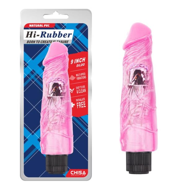 Vibrador Hi-rubber 9 Rosa