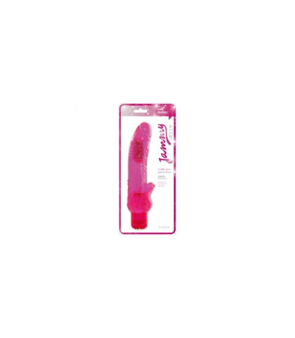 Vibrador Jammy Jelly Flame Glitter Rosa
