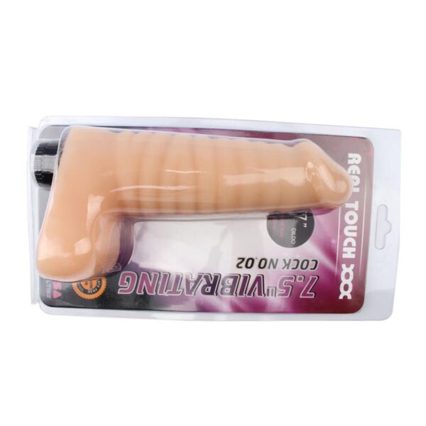 Vibrador No.02 T-skin 7.5 Natural - Imagen 5