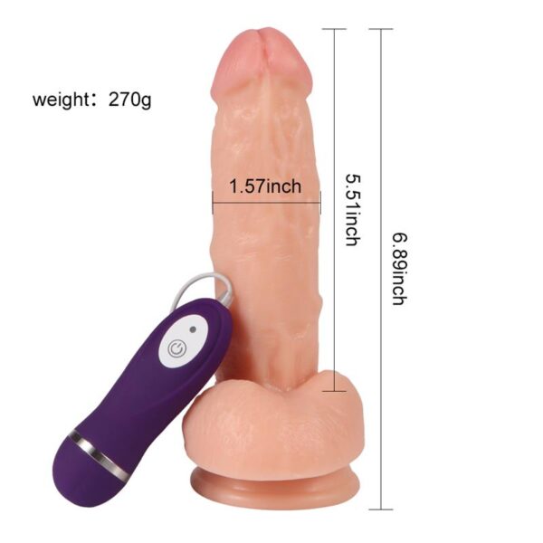 Vibrador Realista Control Remoto Kassadin 17.5 Cm - Imagen 5