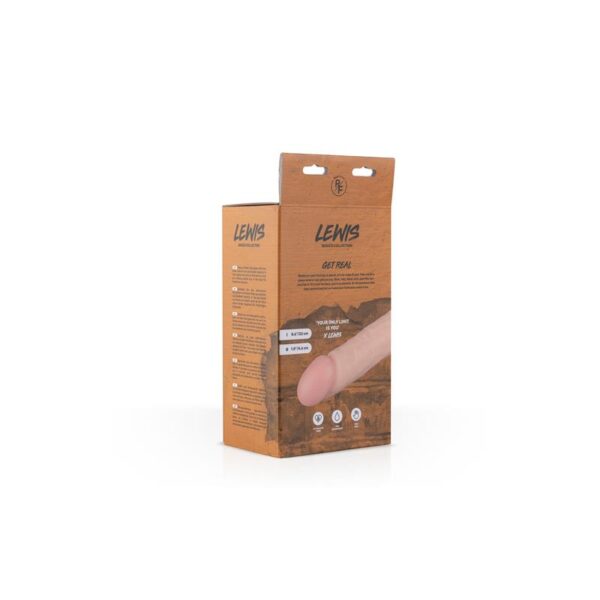Vibrador Realista Lewis 22 Cm Natural - Imagen 8