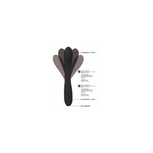 Vibrador Recargable Ultraflexible Double Ended Negro
