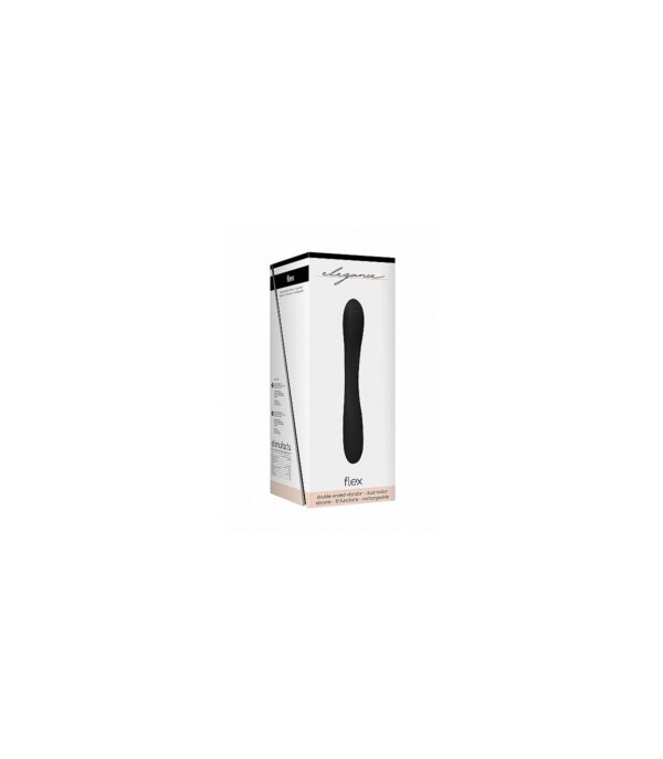 Vibrador Recargable Ultraflexible Double Ended Negro - Imagen 6