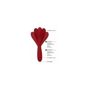 Vibrador Recargable Ultraflexible Double Ended Rojo