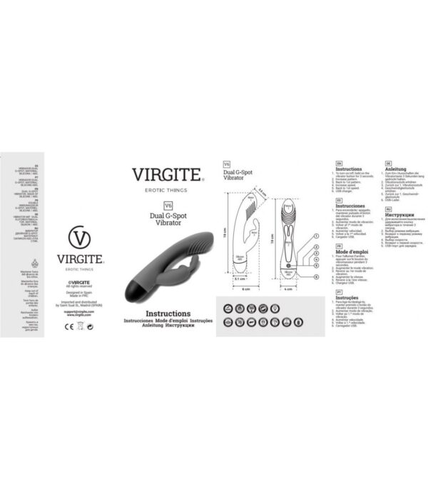 Vibrador Recargable V6 Azul - Imagen 5
