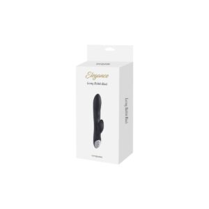 Vibrador Silicona C/ Estimulador Recargable Negro