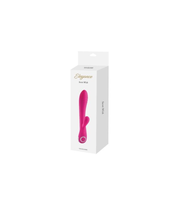 Vibrador Silicona C/ Estimulador Recargable Rosa - Imagen 3
