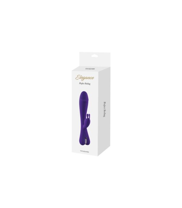 Vibrador Silicona Rabbit Recargable Morado - Imagen 2