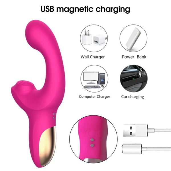 Volse Vibrador Triple Función Con Finger Y Pulsación Tapping - Imagen 10