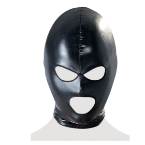 Mascara de Latex Kopfmaske schwarz, máscara látex