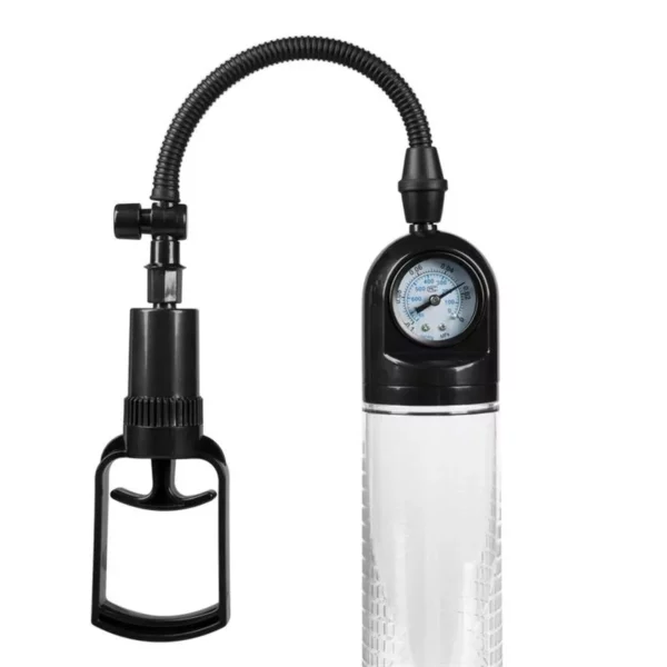 BOOST PUMPS – Bomba Manual con Medidor para el Pene PSX03 Transparente - Imagen 4