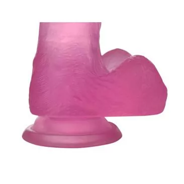 LOVETOY Dildo Jelly Studs 7" Rosa - Imagen 4