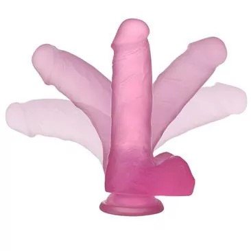LOVETOY Dildo Jelly Studs 7" Rosa - Imagen 6