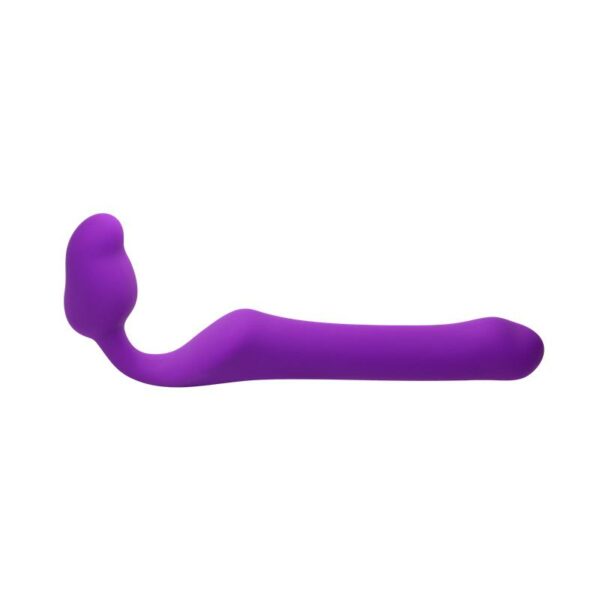 Queens M Dildo Strap-On sin Tirantes Talla M Silicona Púrpura