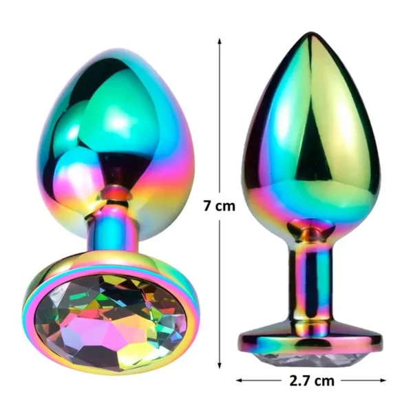Afterdark Space Journey Plug Anal Multicolor con Joya – Talla S - Imagen 2