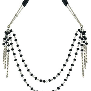 Black Jeweled Nipple Clips