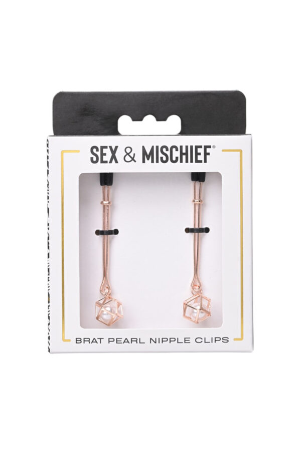 S&M Brat Pearl Nipple Clips - Imagen 4