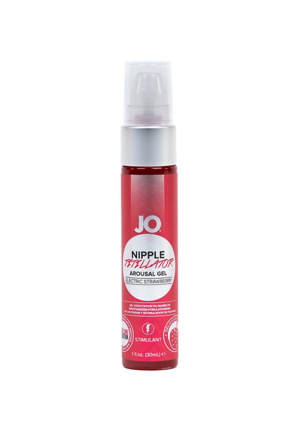 Jo Nipple Titillator – Strawberry – Stimulant 1 Floz / 30 Ml