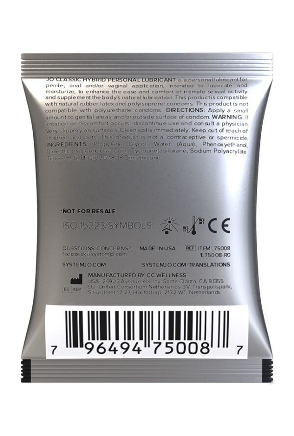 System JO - Sachet Classic Hybrid 5 ml - Imagen 2