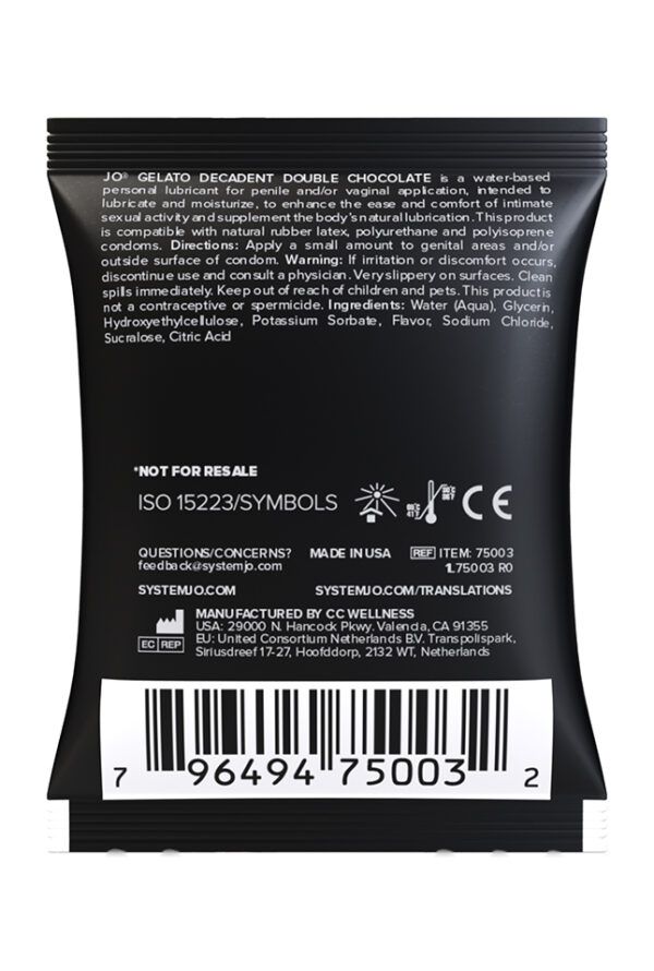 System JO - Sachet Gelato Decadent Double Chocolate 5 ml - Imagen 2