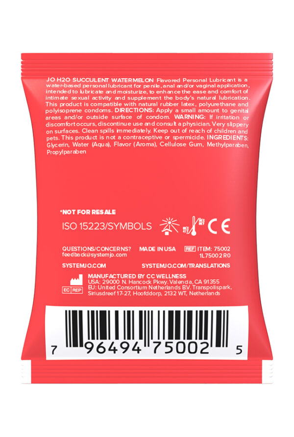 System JO - Sachet H2O Watermelon 5 ml - Imagen 2